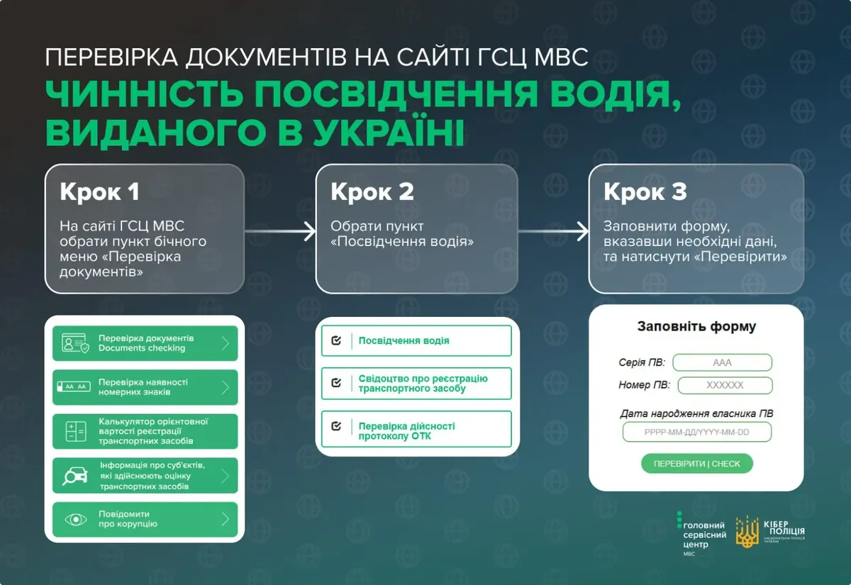 Перевірка документів водія онлайн: де безкоштовно і безпечно