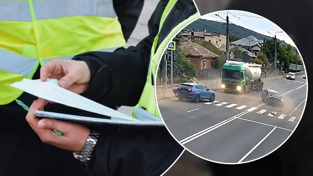 На Прикарпатті Skoda врізалася в Hyundai Tucson, який пропускав пішохода