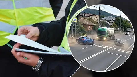 На Прикарпатті Skoda врізалася в Hyundai Tucson, який пропускав пішохода