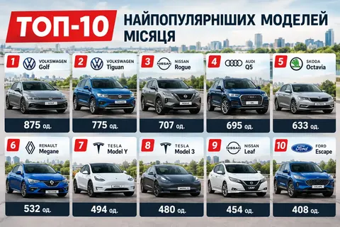 Вживані авто з-за кордону: бензин повертає лідерство, електромобілі втрачають по