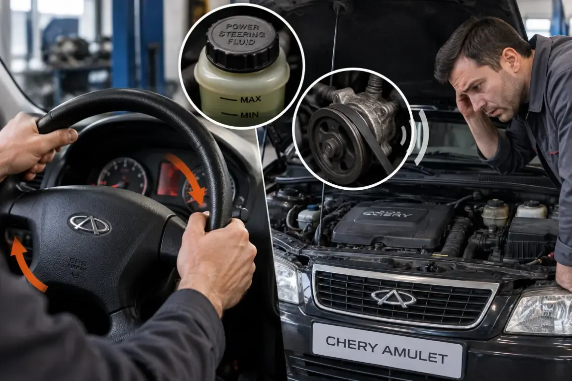 ГУР на Chery Amulet: як розпізнати несправність і що перевірити перед заміною насоса