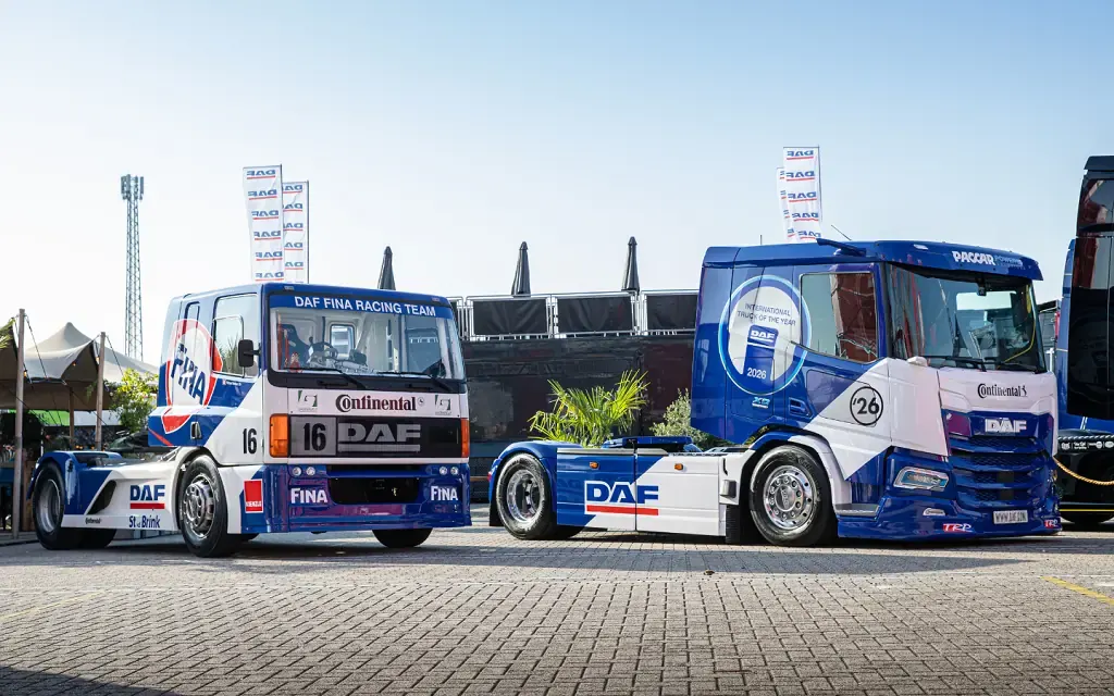 DAF створив електричний тягач у стилі боліда 1996 року