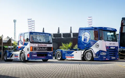 DAF створив електричний тягач у стилі боліда 1996 року