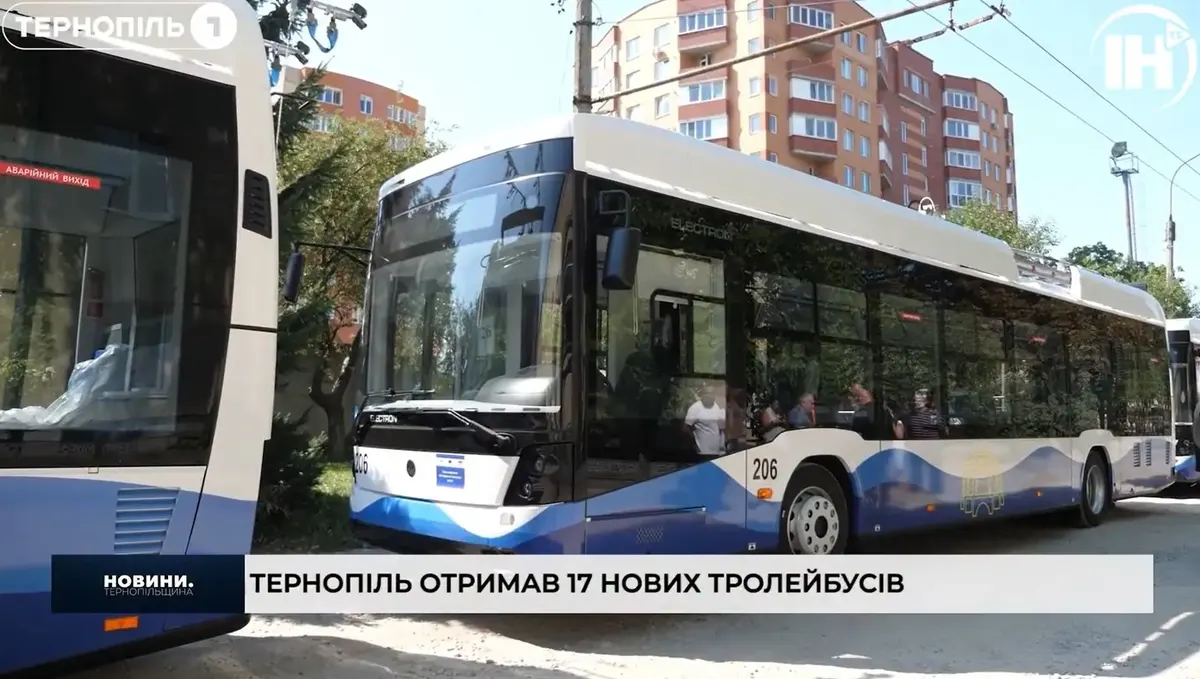Тернопіль отримав останні 8 тролейбусів Electron з першої партії
